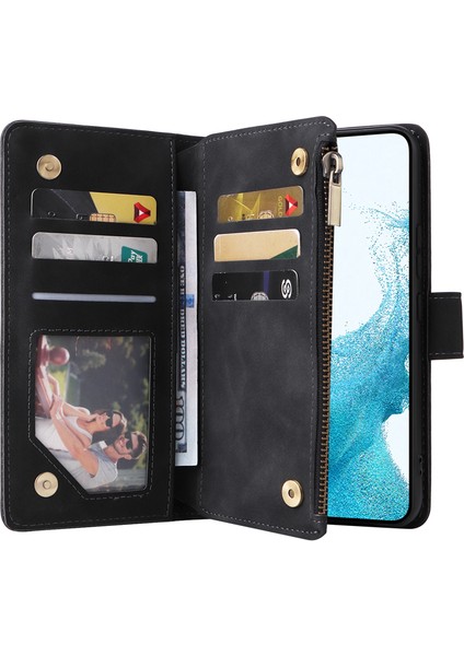 For Samsung Galaxy S21 Plus Kartı Ekle Fermuarlı Cüzdan Cep Telefonu Kılıfları (Yurt Dışından) fiyatları