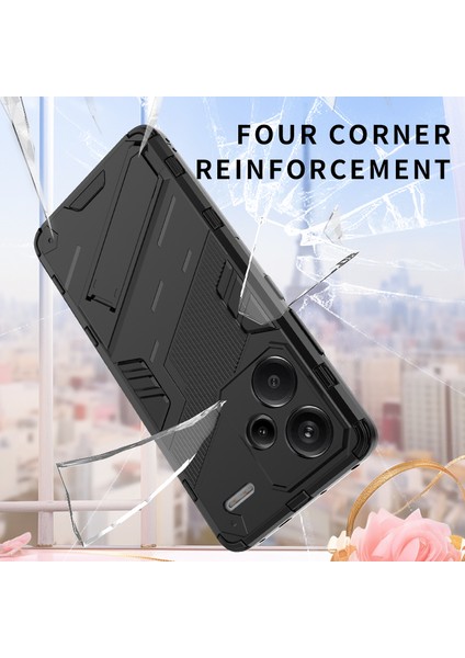 Xiaomi Redmi Note 13 Pro Plus Görünmez Braket Zırh Cep Telefonu Kılıfı (Yurt Dışından) modelleri