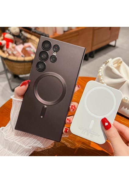 For Samsung Galaxy Note 10 Manyetik Emiş Metalik Boya Cep Telefonu Kılıfları (Yurt Dışından) fiyatları