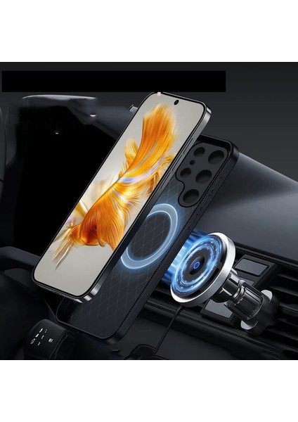 Samsung Galaxy S24 Plus Pu Deri Manyetik Emme Cep Telefonu Kılıfı (Yurt Dışından) fırsatları