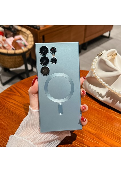 For Samsung Galaxy S20 Fe Manyetik Emiş Metalik Boya Cep Telefonu Kılıfları (Yurt Dışından)