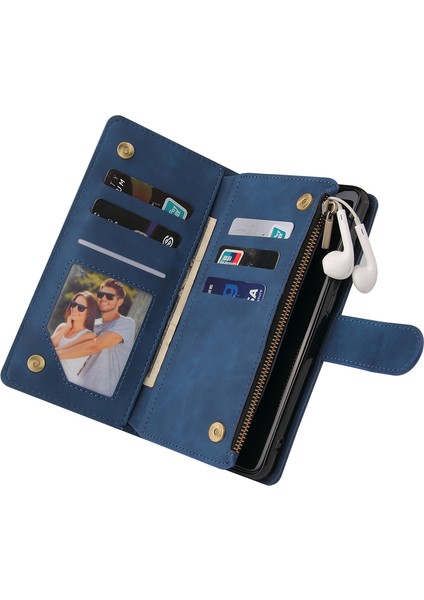 For Xiaomi Redmi Note 10 Pro Max Kartı Ekle Fermuarlı Cüzdan Cep Telefonu Kılıfları (Yurt Dışından)