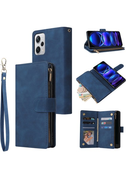 For Xiaomi Redmi Note 10 Pro Max Kartı Ekle Fermuarlı Cüzdan Cep Telefonu Kılıfları (Yurt Dışından)
