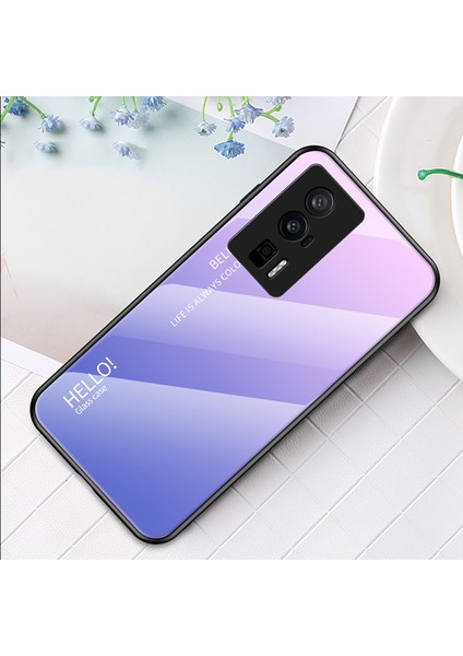 For Xiaomi 13 Lite Degrade Renk Havalı Cam Cep Telefonu Kılıfları (Yurt Dışından)