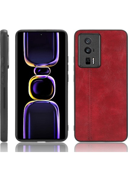 For Poco F4 Gt Vintage Dikiş Cep Telefonu Kılıfları (Yurt Dışından)