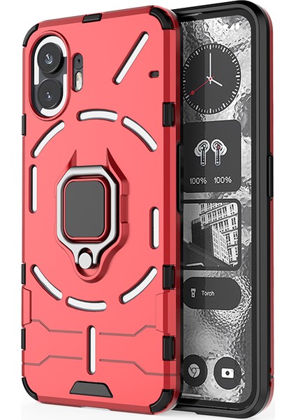 Nothing Phone 2 Yüzük Zırh Cep Telefonu Kılıfı (Yurt Dışından)