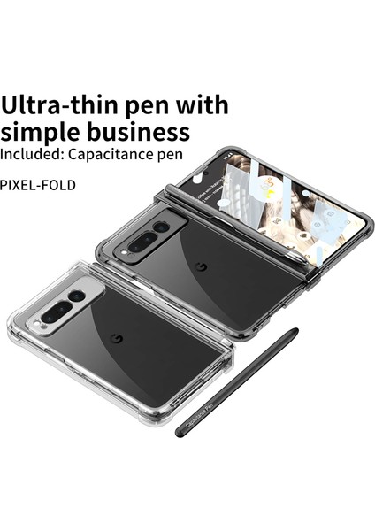 For Google Pixel Fold Hava Kesesi Menteşe Kalem Yuvası Saydam Cep Telefonu Kılıfları (Yurt Dışından) fiyatları