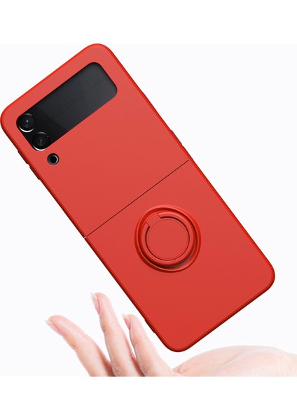 For Samsung Galaxy Z Flip 4 Cilt Hissi Yüzük Cep Telefonu Kılıfları (Yurt Dışından) fiyatları