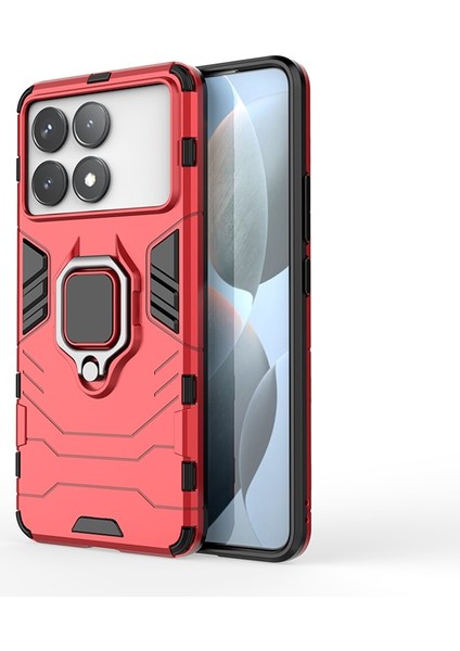 Xiaomi Redmi K70E Yüzük Braket Zırh Cep Telefonu Kılıfı (Yurt Dışından)