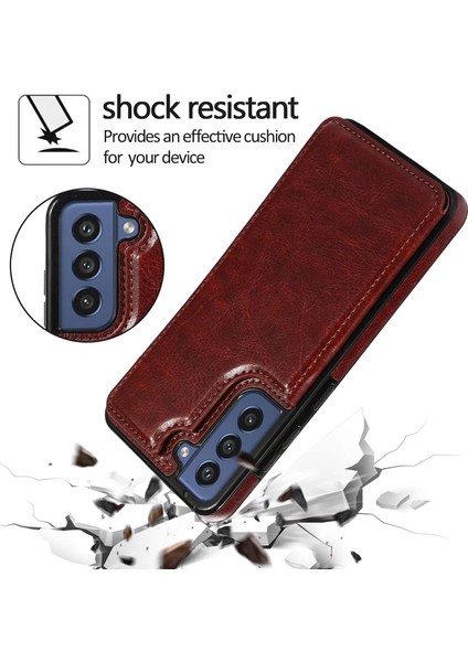 For Samsung Galaxy S22 Kartı Takın Çift Toka Cep Telefonu Kılıfları (Yurt Dışından) modelleri