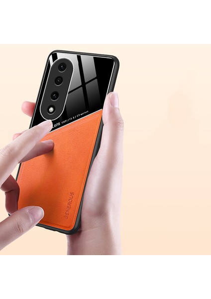 Honor 70 Manyetik Emiş Deri Desen Cep Telefonu Kılıfları (Yurt Dışından) modelleri