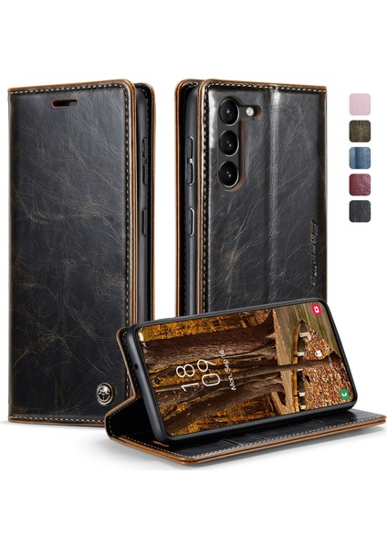 For Samsung Galaxy S21 Vintage Kart Çevirme Cep Telefonu Kılıfları (Yurt Dışından)