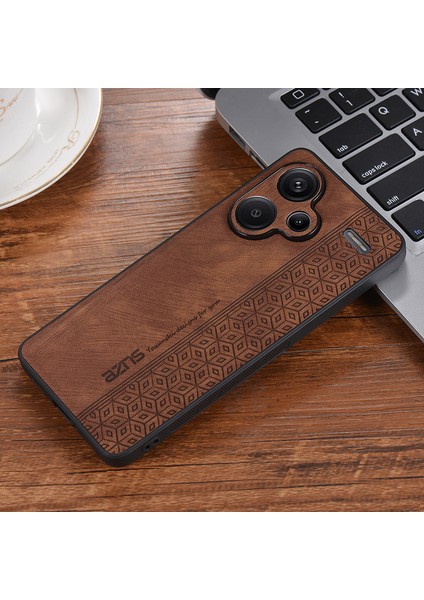 Xiaomi Redmi Note 13 Pro Plus Retro Kabartmalı Desen Pu Cep Telefonu Kılıfı (Yurt Dışından)
