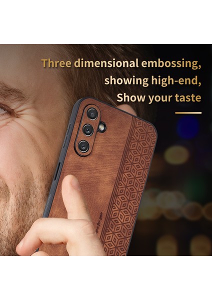 For Samsung Galaxy A04 Vintage Kabartmalı Desen Cep Telefonu Kılıfları (Yurt Dışından)
