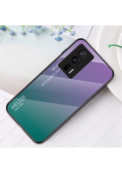 For Xiaomi 13 Pro Degrade Renk Havalı Cam Cep Telefonu Kılıfları (Yurt Dışından)