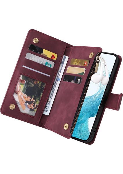 For Samsung Galaxy A73 5g Kartı Ekle Fermuarlı Cüzdan Cep Telefonu Kılıfları (Yurt Dışından) modelleri