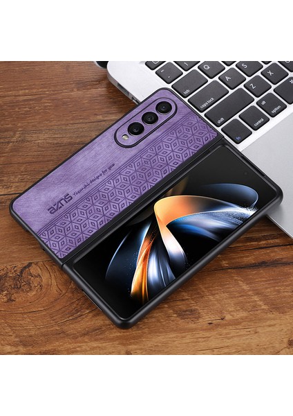 For Samsung Galaxy Z Fold 3 Vintage Kabartmalı Desen Cep Telefonu Kılıfları (Yurt Dışından)