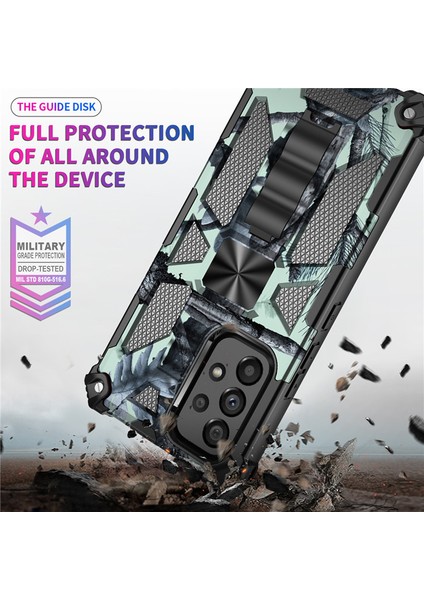 For Samsung Galaxy A04S Kamuflaj Rengi Zırh Ağır Koruma Cep Telefonu Kılıfları (Yurt Dışından)