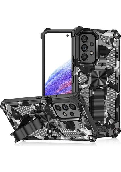 For Samsung Galaxy F23 Kamuflaj Rengi Zırh Ağır Koruma Cep Telefonu Kılıfları (Yurt Dışından)