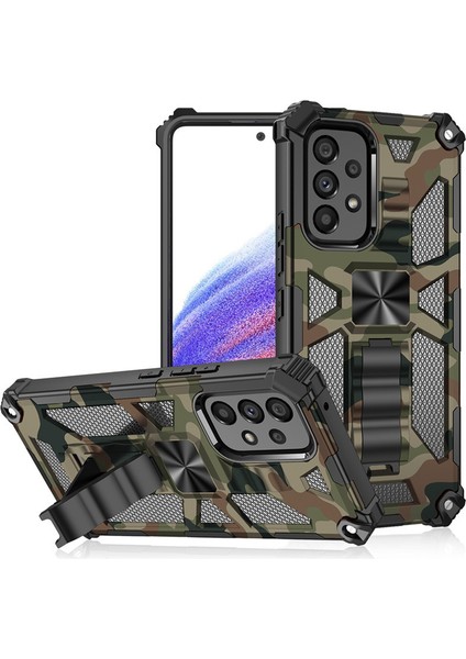 For Samsung Galaxy A13 5g Kamuflaj Rengi Zırh Ağır Koruma Cep Telefonu Kılıfları (Yurt Dışından)