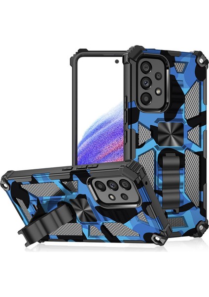 For Samsung Galaxy F23 Kamuflaj Rengi Zırh Ağır Koruma Cep Telefonu Kılıfları (Yurt Dışından)