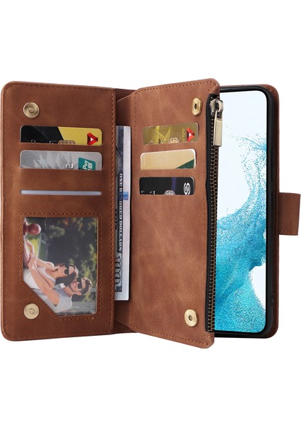 For Samsung Galaxy S20 Plus Kartı Ekle Fermuarlı Cüzdan Cep Telefonu Kılıfları (Yurt Dışından)