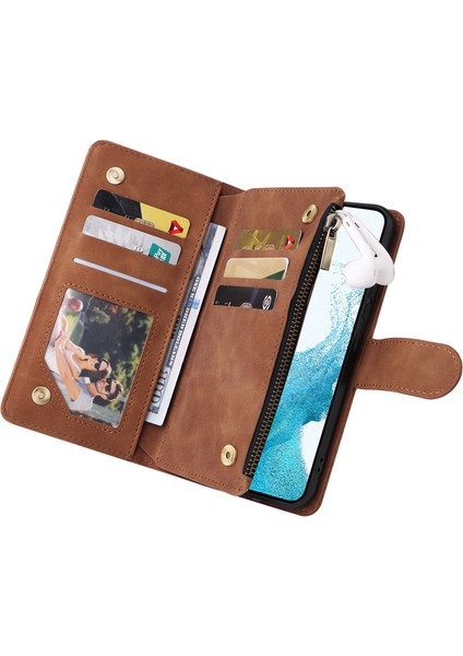 For Samsung Galaxy S20 Plus Kartı Ekle Fermuarlı Cüzdan Cep Telefonu Kılıfları (Yurt Dışından)