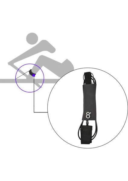 Longboard 8 Feet Için I Paddleboard Bacak (Yurt Dışından) indirimleri