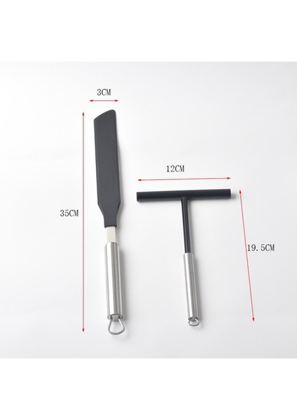 2x Crepe Screader Zarge Tencere Mutfak Gadgets Evde Durak Mutfak (Yurt Dışından) fiyatları