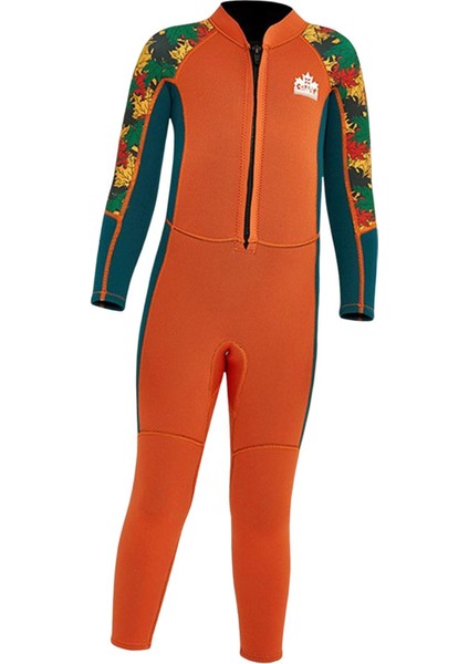 2.5mm Neopren Tam Takım Dalış Mayoları Dayanıklı Çocuk Yüzmek Wetsuit Turuncu L (Yurt Dışından) fiyatları
