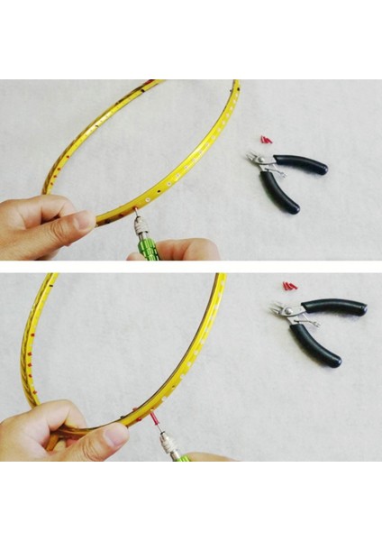 Badminton Halkaları Çekme I Düz Awl 12.4 cm Paslanmaz Çelik (Yurt Dışından)
