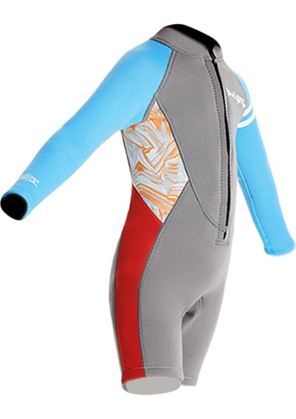 Çocuk Wetsuits Dalış Mayoları Su Aerobik 2,5 mm L Gri (Yurt Dışından)