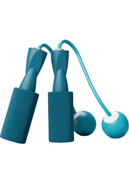 Kablosuz Atlama Ip, Egzersiz Fitness Kardiyo Eğitim Ağırlıklı Atlama Ip Topu Çapı. 3,2cm Mavi (Yurt Dışından)