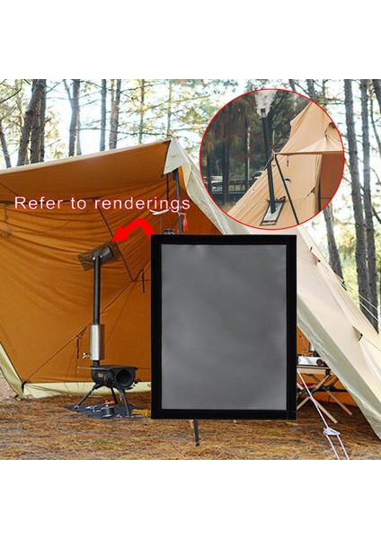 Sı Fırın Ahşap Dayanıklı Baca 44X34CM Gri (Yurt Dışından)