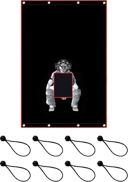 Ş Kafesi Backstop Mat Ağır Hizmet Tipi Taşınabilir Ş Kafesi Catcher Beyzbol 183CMX122CM (Yurt Dışından)