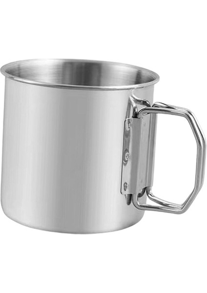 Kamp Bardağı Su Bardağı 304 Sırt Çantasıyla Seyahat Için Paslanmaz Çelik Içecek Takımı 350ML (Yurt Dışından)
