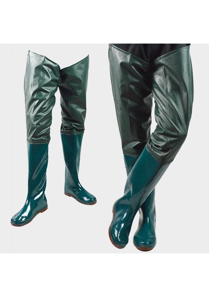 Su Geçirmez Naylon Balıkçı Pantolonu Pvc Kaba Kalça Wader Su Pantolon Botları 39 (Yurt Dışından)