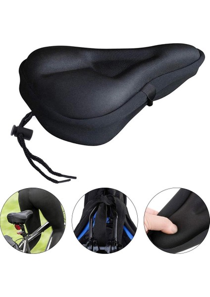 Dar Koltuk BLACK02 Için Koltuk Kılıfı 3D Şak Jel Sele Minderi (Yurt Dışından)
