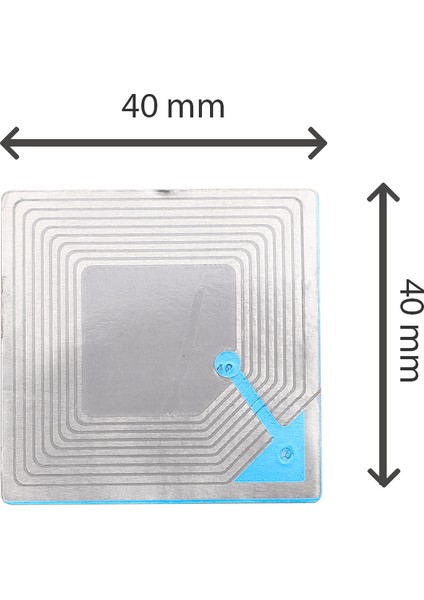 Alarm ID 4x4 Rf Barkodsuz Kağıt Etiket (1000 Adet)