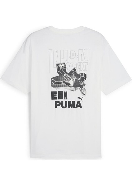 Graphics Bicycle Kick Tee Erkek Günlük Tişört 62800502 Beyaz