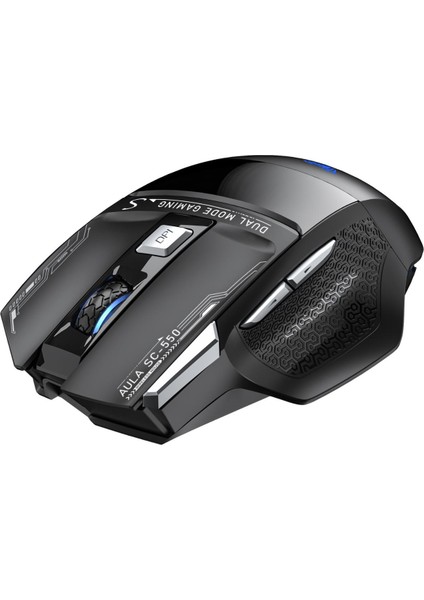 SC550 4800DPI 7 Tuşlu Makrolu 2.4ghz Kablosuz Optik Rgb Oyuncu Mouse Siyah