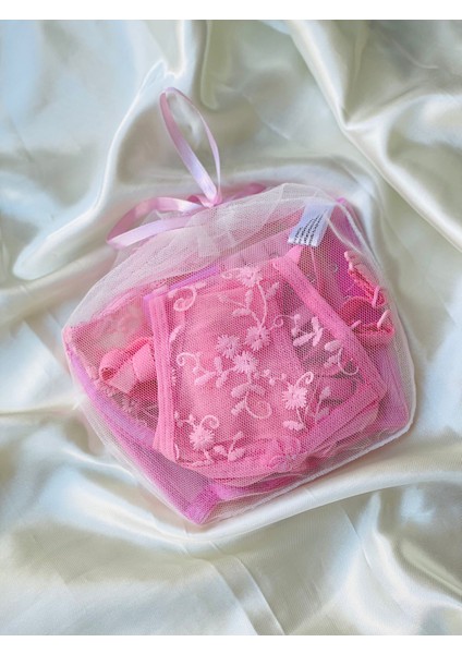 Güpürlü Dantelli Pembe Sütyen Külot Takım fiyatları