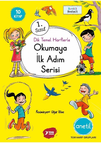 Anetil Dik Temel Harflerle Okumaya İlk Adım Serisi (10 Kitap Takım)