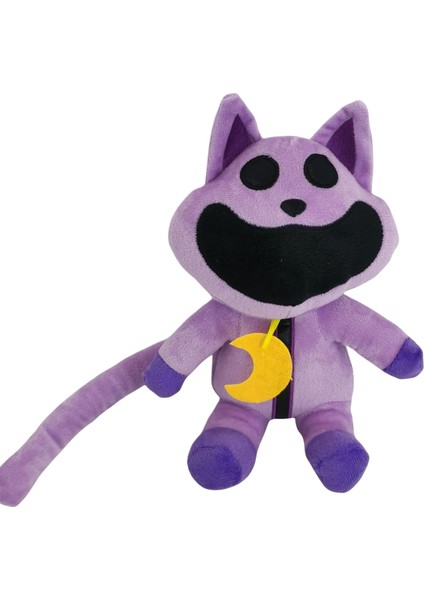 Banbo Gülen Hayvan Mor Kedi Çocuk Peluş Oyuncak 22CM (Yurt Dışından)