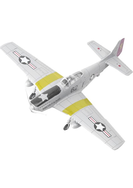 Banbo Ikinci Dünya Savaşı P-51 Mustang Savaşçısı 1:48 Monte Edilmiş 4d Uçak Modeli (Yurt Dışından)