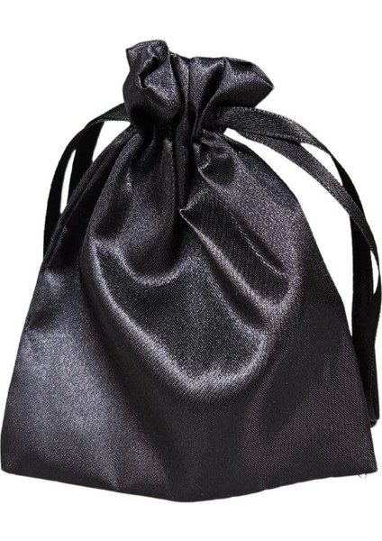 Saten & Parlak Kese Siyah 10 Adet 9X12 cm Takı, Altın Kesesi (Ipli & Büzgülü) fiyatları