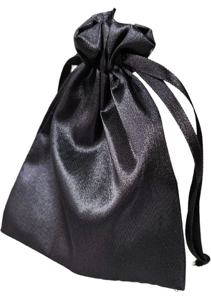 Saten & Parlak Kese Siyah 10 Adet 9X12 cm Takı, Altın Kesesi (Ipli & Büzgülü) indirimleri