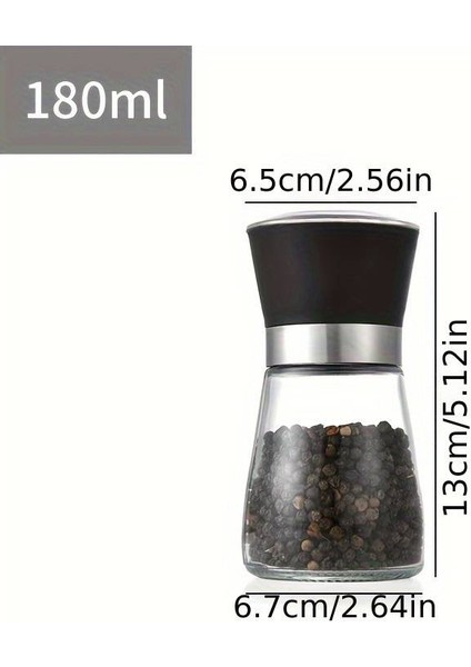 12 Adet Karışık Renk Seramik Bıçaklı Tuz, Baharat Değirmenii modelleri