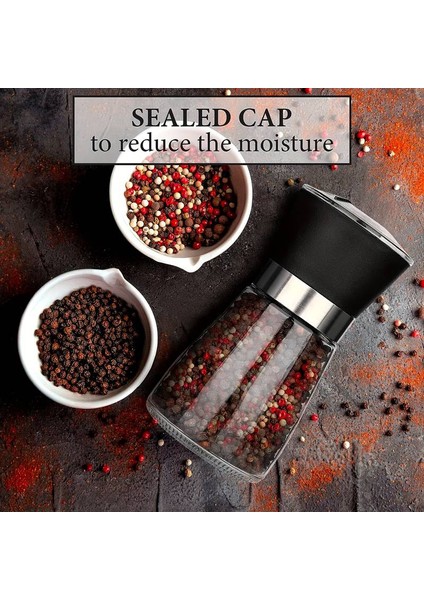 12 Adet Karışık Renk Seramik Bıçaklı Tuz, Baharat Değirmenii indirimleri