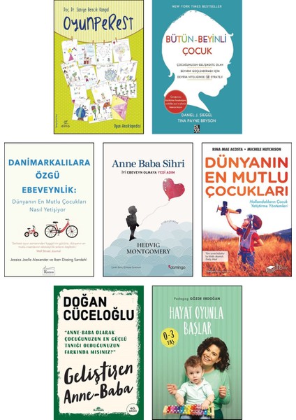 Oyunperest - Bütün Beyinli Çocuk - Danimarkalılara Özgü Ebeveynlik - Anne Baba Sihri 7'li Set